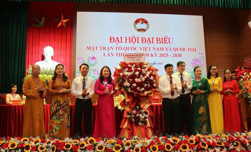 Bà Nguyễn Thị Thanh Loan giữ chức danh Chủ tịch Ủy ban MTTQ xã Quốc Oai