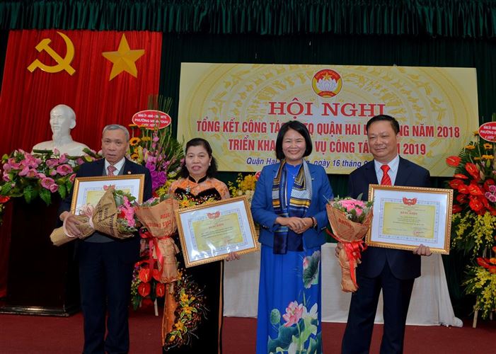 Ủy ban MTTQ Việt Nam quận Hai Bà Trưng tổ chức Hội nghị tổng kết  công tác Mặt trận năm 2018, triển khai phương hướng nhiệm vụ năm 2019.