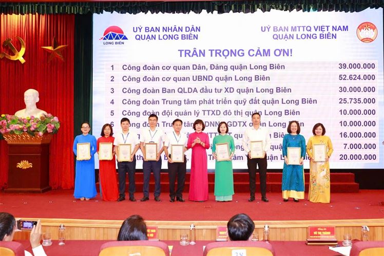 Uỷ ban MTTQ Việt Nam quận Long Biên phát động tháng cao điểm “Vì người nghèo” năm 2024