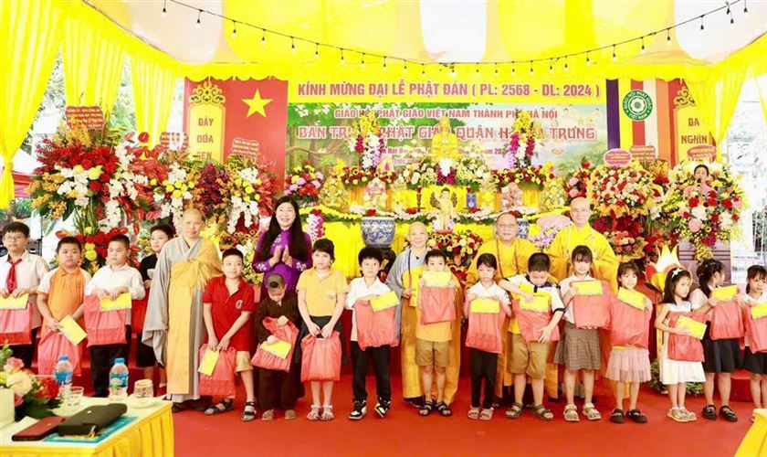 Ban trị sự Giáo hội Phật giáo Việt Nam quận Hai Bà Trưng tổ chức Đại lễ  Phật đản Phật lịch 2568, dương lịch 2024