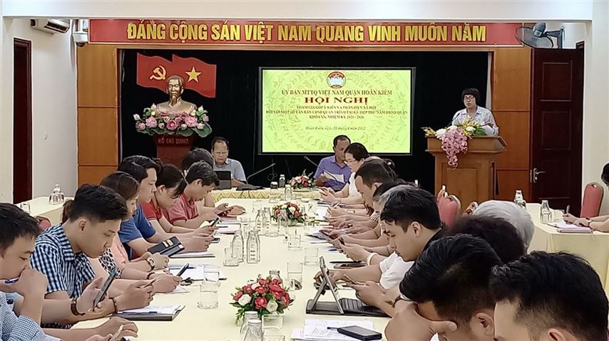 Ủy ban MTTQ Việt Nam quận Hoàn Kiếm tổ chức hội nghị tham gia đóng góp ý kiến và phản biện xã hội năm 2022