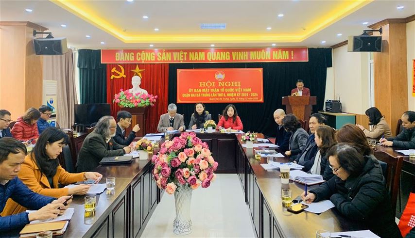 Hội nghị Ủy ban MTTQ Việt Nam quận Hai Bà Trưng lần thứ 6 khóa XV, nhiệm kỳ 2019-2024