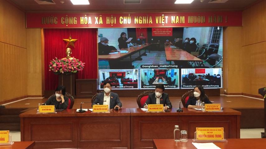 Quận Hai Bà Trưng tổ chức thành công hội nghị tiếp xúc cử tri với đại biểu HĐND TP Hà Nội trước kỳ họp thứ ba