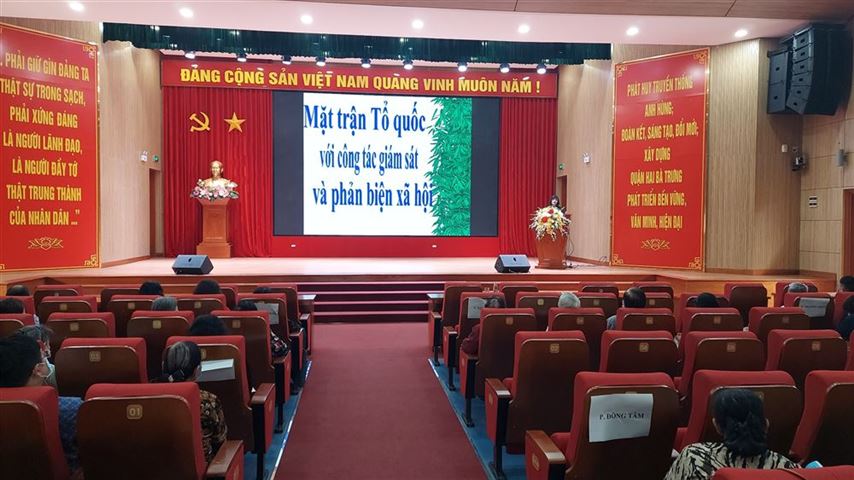 Ủy ban MTTQ Việt Nam quận Hai Bà Trưng tổ chức tập huấn nghiệp vụ công tác MTTQ khóa 1 năm 2022
