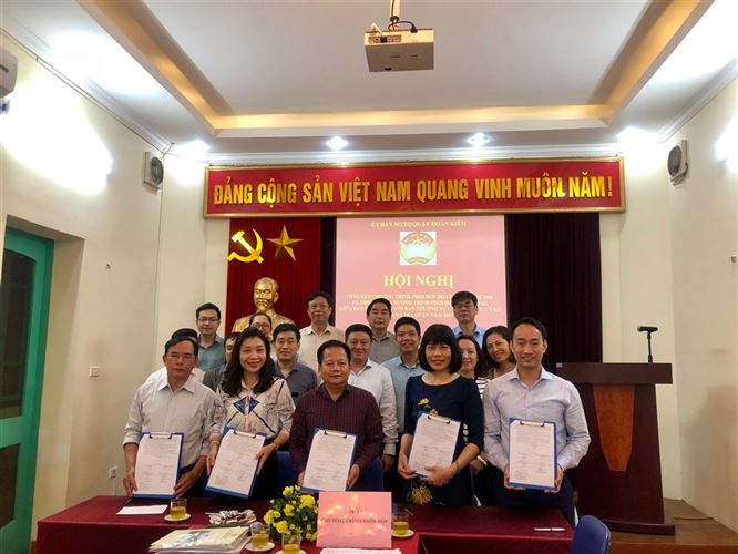 Quận Hoàn Kiếm  tổng kết chương trình phối hợp hoạt động năm 2018  và triển khai chương trình phối hợp hoạt động giữa Ủy ban MTTQ Việt Nam quận với các đoàn thể chính trị - xã hội, Thanh tra quận năm 2019