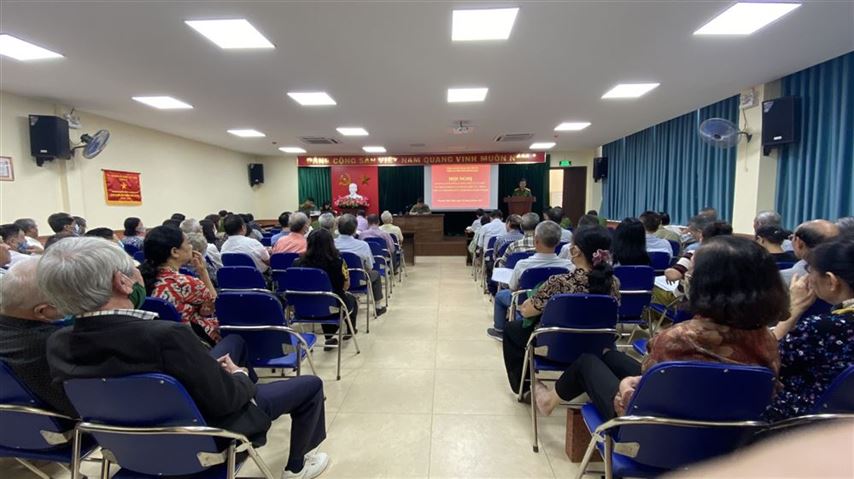 Ủy ban MTTQ Việt Nam các phường quận Hai Bà Trưng phối hợp tổ chức  Hội nghị đánh giá tình hình an ninh, trật tự và góp ý về trách nhiệm của cảnh sát  khu vực trong công tác đảm bảo an ninh trật tự tại địa bàn cơ sở năm 2022