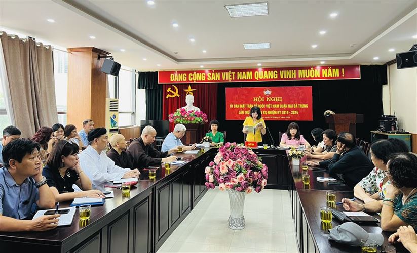 Hội nghị lần thứ 15 Uỷ ban MTTQ Việt Nam quận Hai Bà Trưng thành công tốt đẹp