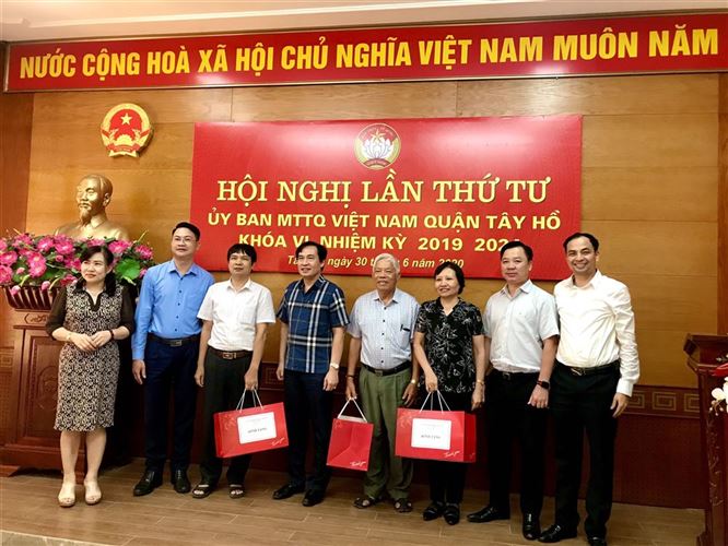 Hội nghị lần thứ Tư Ủy ban MTTQ Việt Nam quận Tây Hồ khóa VI, nhiệm kỳ 2019-2024