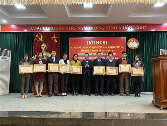 Hội nghị Ủy ban MTTQ Việt Nam quận Đống Đa lần thứ 6, nhiệm kỳ 2019-2024