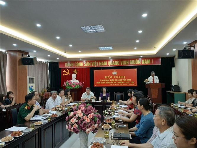 Ủy ban MTTQ quận Việt Nam quận Hai Bà Trưng tổ chức hội nghị lần thứ 4 khóa XV, nhiệm kỳ 2019-2024