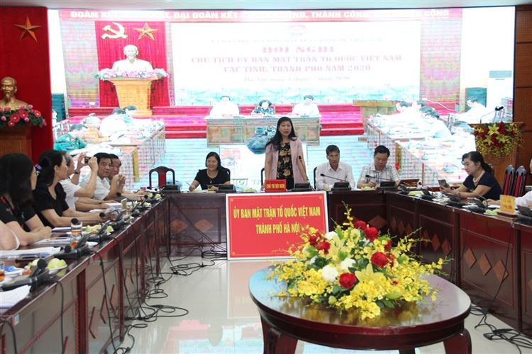 Hội nghị Chủ tịch Ủy ban Mặt trận Tổ quốc Việt Nam các tỉnh, thành phố năm 2020