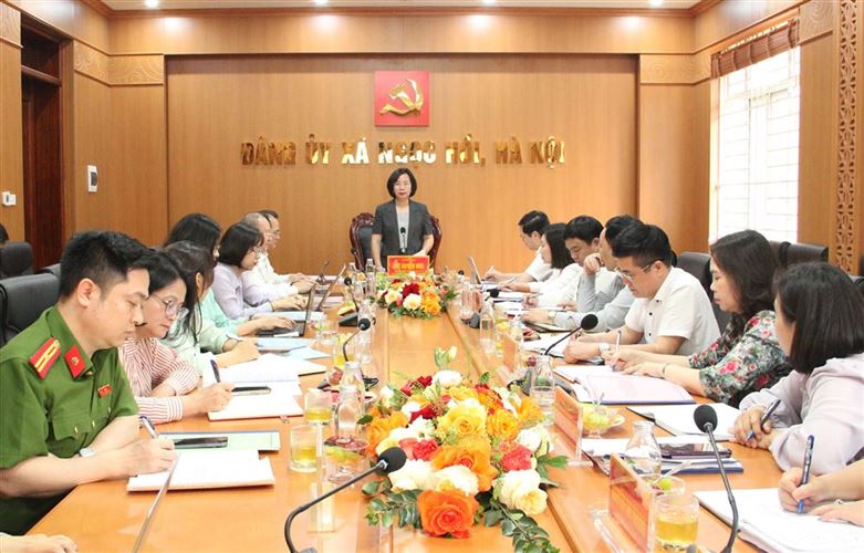 Đoàn kiểm tra số 09 của Ban Thường vụ Thành ủy Hà Nội kiểm tra tại xã Ngọc Hồi