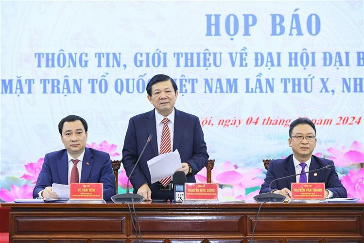 Đại hội đại biểu toàn quốc MTTQ Việt Nam lần thứ X diễn ra từ ngày 16, 17 và 18-10