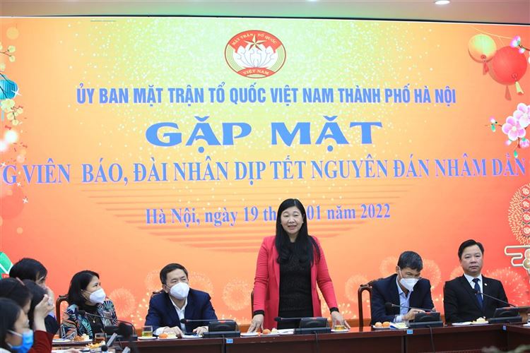 Ủy ban MTTQ Việt Nam TP Hà Nội gặp mặt phóng viên các cơ quan báo, đài nhân dịp Xuân Nhâm Dần 2022