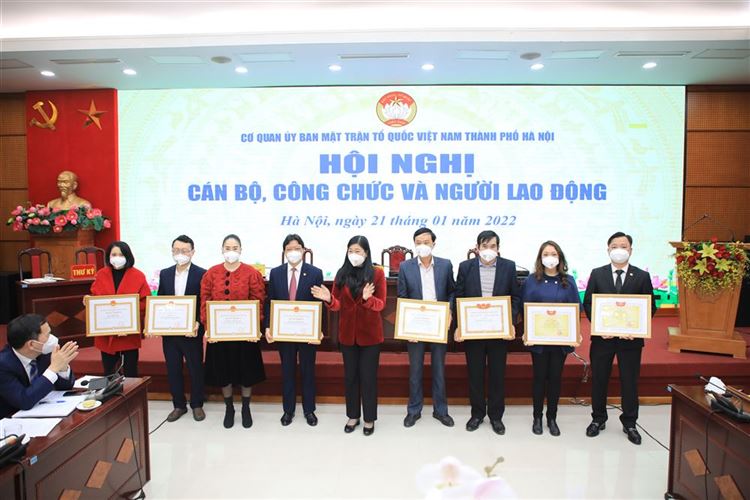Hội nghị cán bộ, công chức, người lao động cơ quan Ủy ban MTTQ Việt Nam thành phố Hà Nội năm 2022
