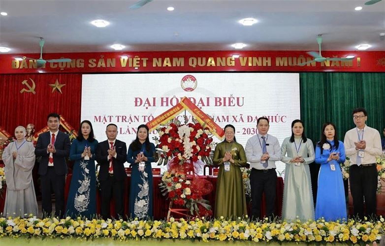 Đồng chí Nguyễn Thị Thái Hòa giữ chức Chủ tịch Ủy ban Mặt trận Tổ quốc xã Đa Phúc nhiệm kỳ 2025-2030