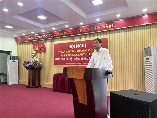 Hội nghị lần thứ 9 Ủy ban MTTQ Việt Nam quận Đống Đa khóa XVI, nhiệm kỳ 2019-2024