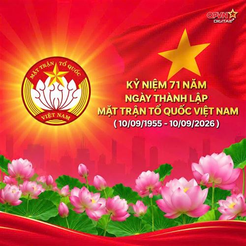 Kỷ niệm 71 năm ngày Mặt trận Tổ quốc Việt Nam được thành lập (10/9/1955-10/9/2026)