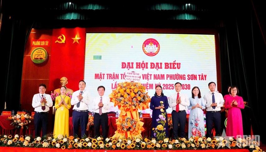 Hà Nội: Đại hội đại biểu Mặt trận Tổ quốc phường Sơn Tây lần thứ I