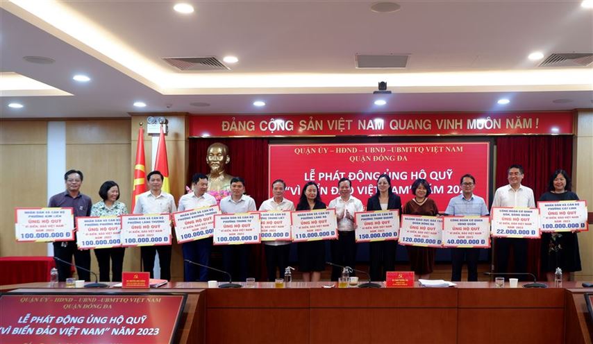Quận Đống Đa phát động ủng hộ quỹ “Vì Biển, đảo Việt Nam” năm 2023
