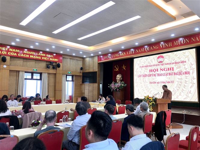 Quận Hoàn Kiếm tổ chức lấy ý kiến góp ý Dự thảo Luật đất đai (sửa đổi)