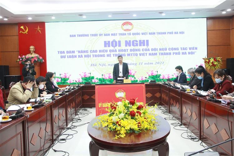 Nâng cao hiệu quả hoạt động của đội ngũ Cộng tác viên DLXH trong hệ thống MTTQ Việt Nam thành phố Hà Nội
