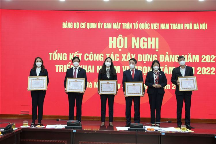 Đảng bộ cơ quan Ủy ban MTTQ Việt Nam TP  Hà Nội tổng kết công tác xây dựng Đảng năm 2022