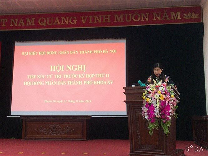 Đại biểu HĐND thành phố Hà Nội tiếp xúc Cử tri huyện Thanh Trì trước kỳ họp thứ 11, khóa XV