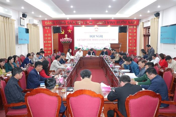 Uỷ ban MTTQ Việt Nam huyện Chương Mỹ tổ chức Hội nghị lấy ý kiến về dự thảo Luật đất đai (sửa đổi)