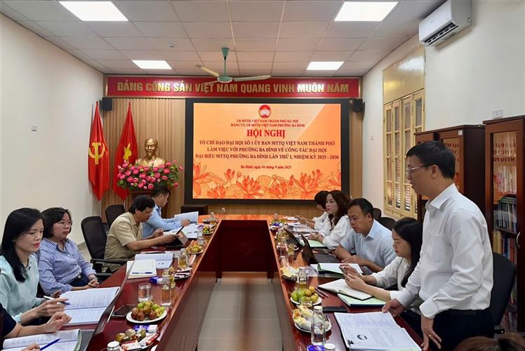 Tập trung tổ chức thành công Đại hội Mặt trận Tổ quốc, Đoàn Thanh niên phường Ba Đình