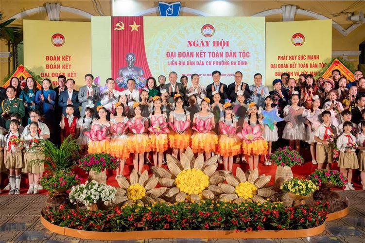 Tổng Bí thư Tô Lâm dự Ngày hội Đại đoàn kết toàn dân tộc tại phường Ba Đình