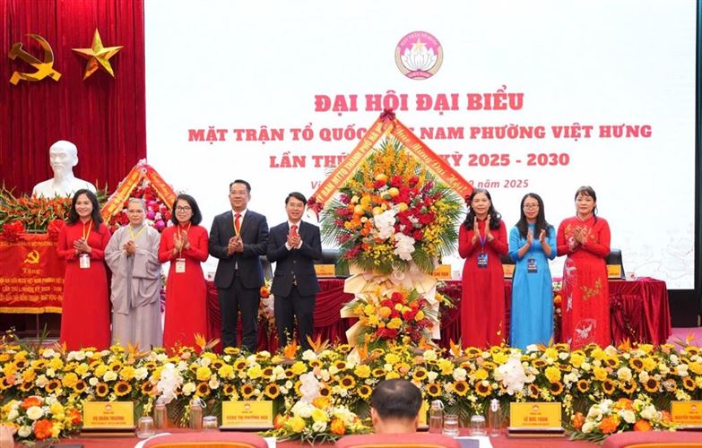 Ông Nguyễn Trường Giang giữ chức Chủ tịch Ủy ban MTTQ Việt Nam phường Việt Hưng khóa I, nhiệm kỳ 2025 - 2030