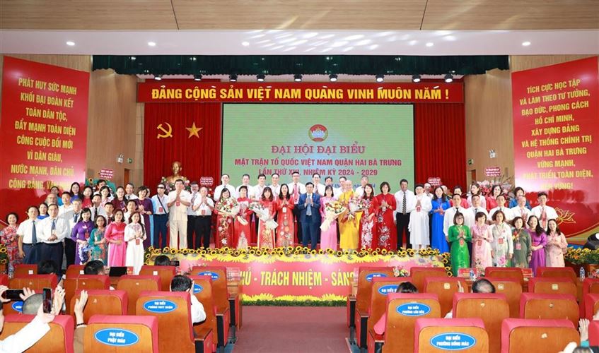 Đồng chí Nguyễn Xuân Diệp tái đắc cử Chủ tịch Ủy ban MTTQ Việt Nam quận Hai Bà Trưng