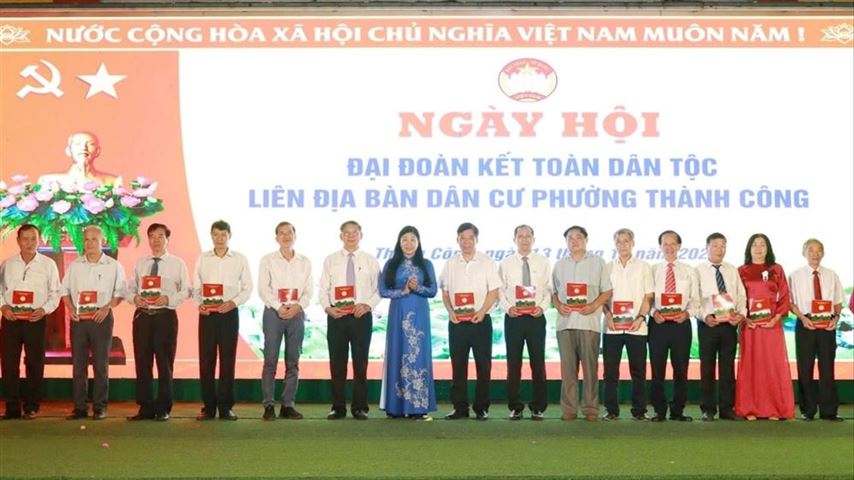 Đồng lòng xây dựng phường Thành Công ấm no, hạnh phúc