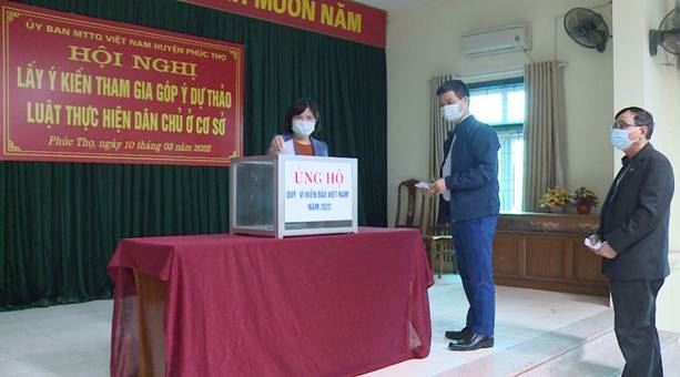 Phúc Thọ tổ chức Hội nghị ký giao ước thi đua, triển khai vận động ủng hộ Quỹ “Vì biển đảo Việt Nam” năm 2022