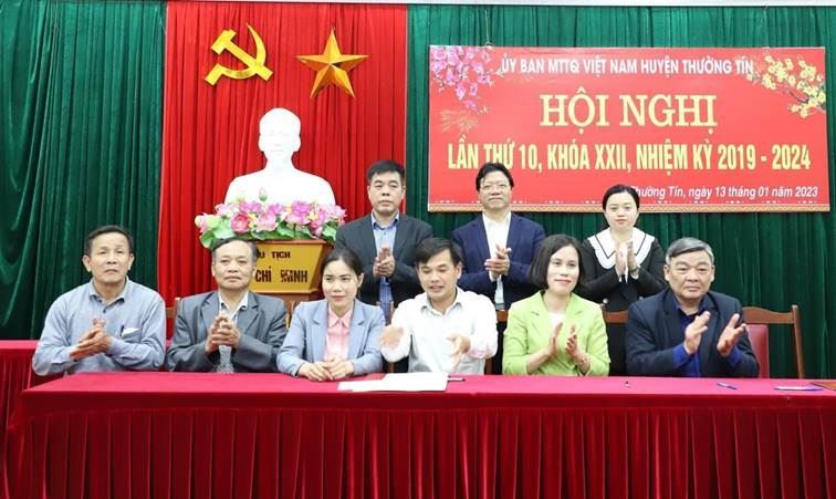 Hội nghị Ủy ban MTTQ Việt Nam huyện Thường Tín lần thứ mười khóa XXII, nhiệm kỳ 2019 - 2024