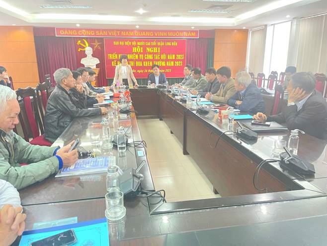 Hội nghị triển khai công tác, phát động ký cam kết thi đua ban đại diện Hội người cao tuổi quận Long Biên năm 2023