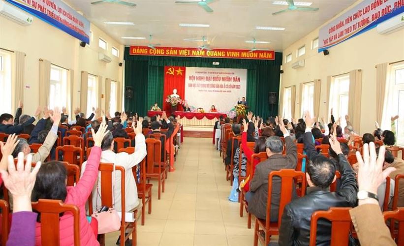 Ủy ban MTTQ Việt Nam quận Cầu Giấy chỉ đạo, tổ chức điểm Hội nghị Đại biểu Nhân dân phường Nghĩa Tân năm 2023