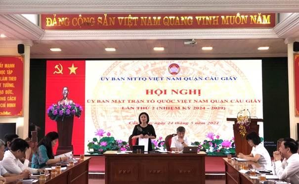 Hội nghị lần thứ 2 của Ủy ban MTTQ Việt Nam quận Cầu Giấy khóa VI, nhiệm kỳ 2024-2029 thành công tốt đẹp