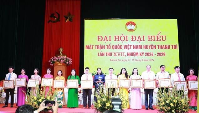 Uỷ ban MTTQ Việt Nam huyện Thanh Trì tổ chức Đại hội đại biểu MTTQ Việt Nam huyện lần thứ XVII, nhiệm kỳ 2024 -2029.