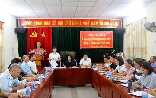 Hội nghị Ủy ban MTTQ Việt Nam thị xã Sơn Tây lần thứ 18, nhiệm kỳ 2019-2024