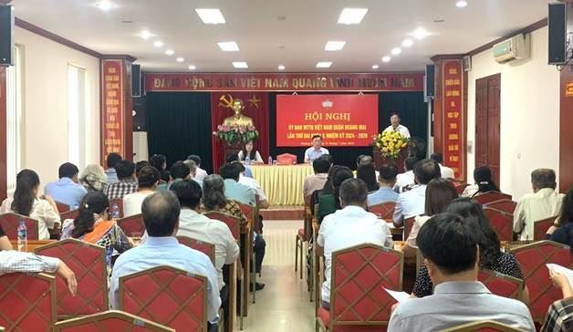 Hội nghị lần thứ II, Uỷ ban Mặt trận Tổ quốc Việt Nam quận Hoàng Mai khoá V, nhiệm kỳ 2024 - 2029