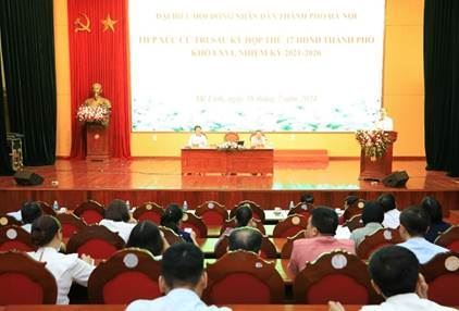 Đại biểu HĐND Hà Nội tiếp xúc cử tri huyện Mê Linh sau kỳ họp thường lệ giữa năm 2024