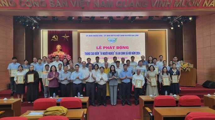 Huyện Gia Lâm phát động Tháng cao điểm Vì người nghèo và an sinh xã hội năm 2024