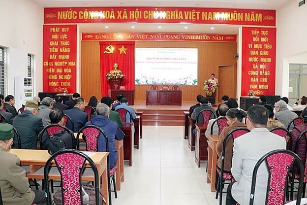 Xã Thanh Bình huyện Chương Mỹ: Hội nghị đại biểu nhân dân bàn về việc xây dựng đời sống văn hóa ở cơ sở năm 2025.