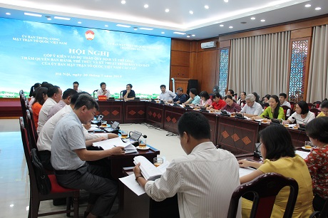 Hội nghị đóng góp vào Dự thảo hệ thống văn bản của Ủy ban TW MTTQ Việt Nam