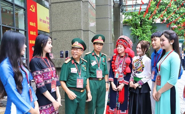 Khối diễu hành Đoàn kết các dân tộc Việt Nam vinh dự, tự hào khi được tham gia lễ diễu binh, diễu hành  ​ - ảnh 4