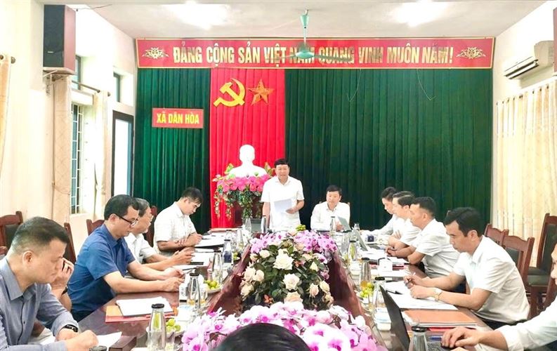 Giám sát vận hành mô hình chính quyền địa phương 2 cấp tại xã Dân Hòa