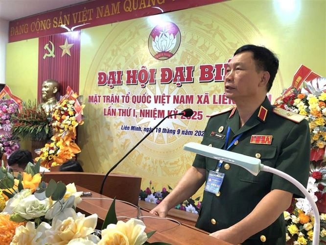 Đại hội đại biểu Mặt trận Tổ quốc xã Liên Minh lần thứ I