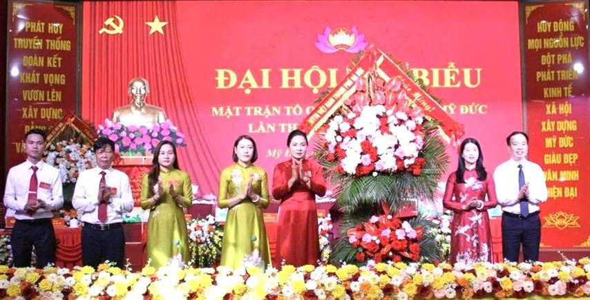 Đại hội Mặt trận Tổ quốc xã Mỹ Đức lần thứ I: Phát huy sức mạnh đại đoàn kết toàn dân tộc